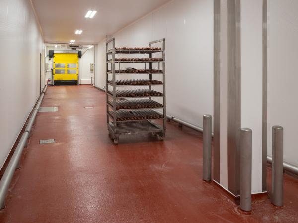 Hygienic construction meat processing facility