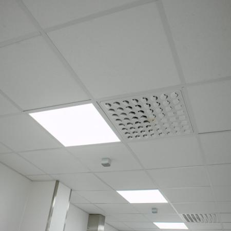 Hygienic frp ceiling with lighting